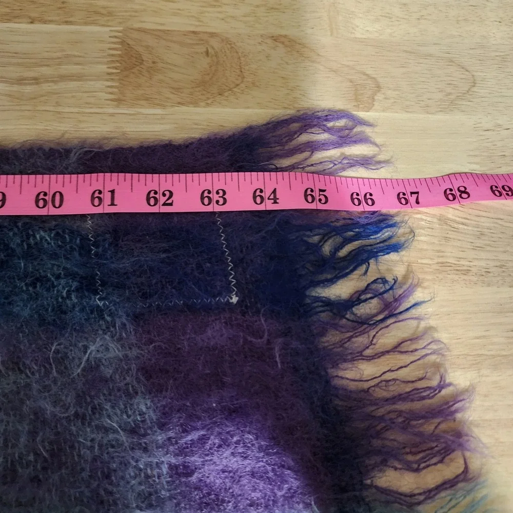 Onkaparinga Empress Mohair Wool Blanket Plaid Vintage Australia 54x66